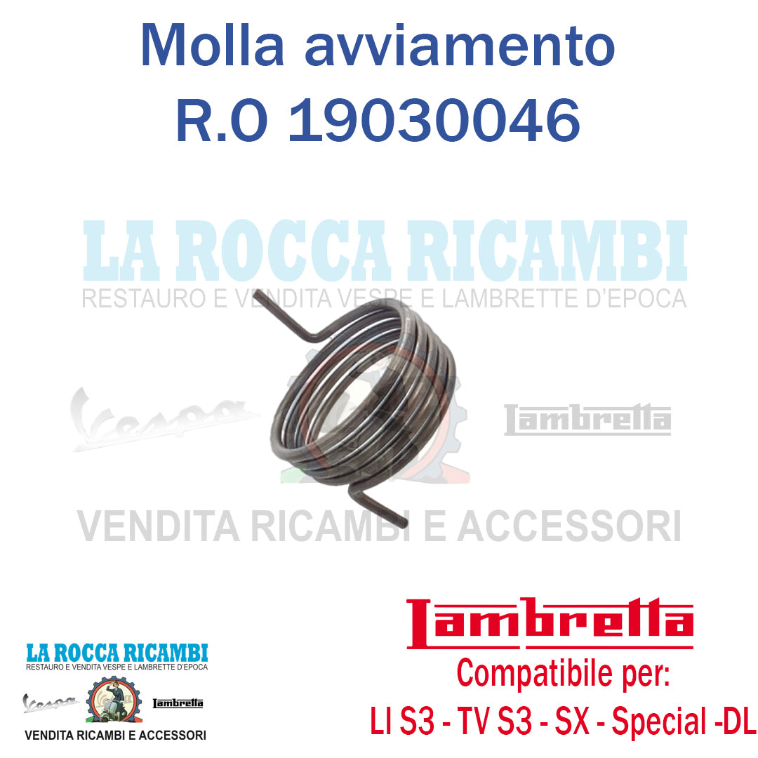 Molla Avviamento Lambretta LI 125/150 Serie 3 - TV 175 Serie 3 - SPECIAL 125/150 - SX 150/200 - DL 125/150/200