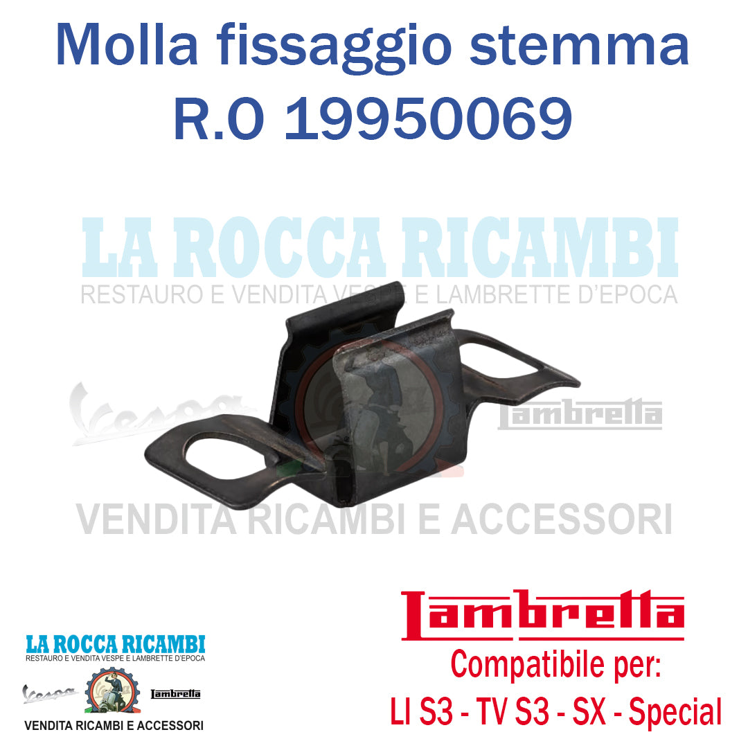 Supporto Fissaggio Scudetto Lambretta LI Serie 3 - TV Serie 3 - SX - SPECIAL