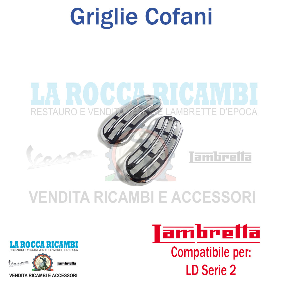 Griglie Ovali di Ferro 2 pz Lambretta LD