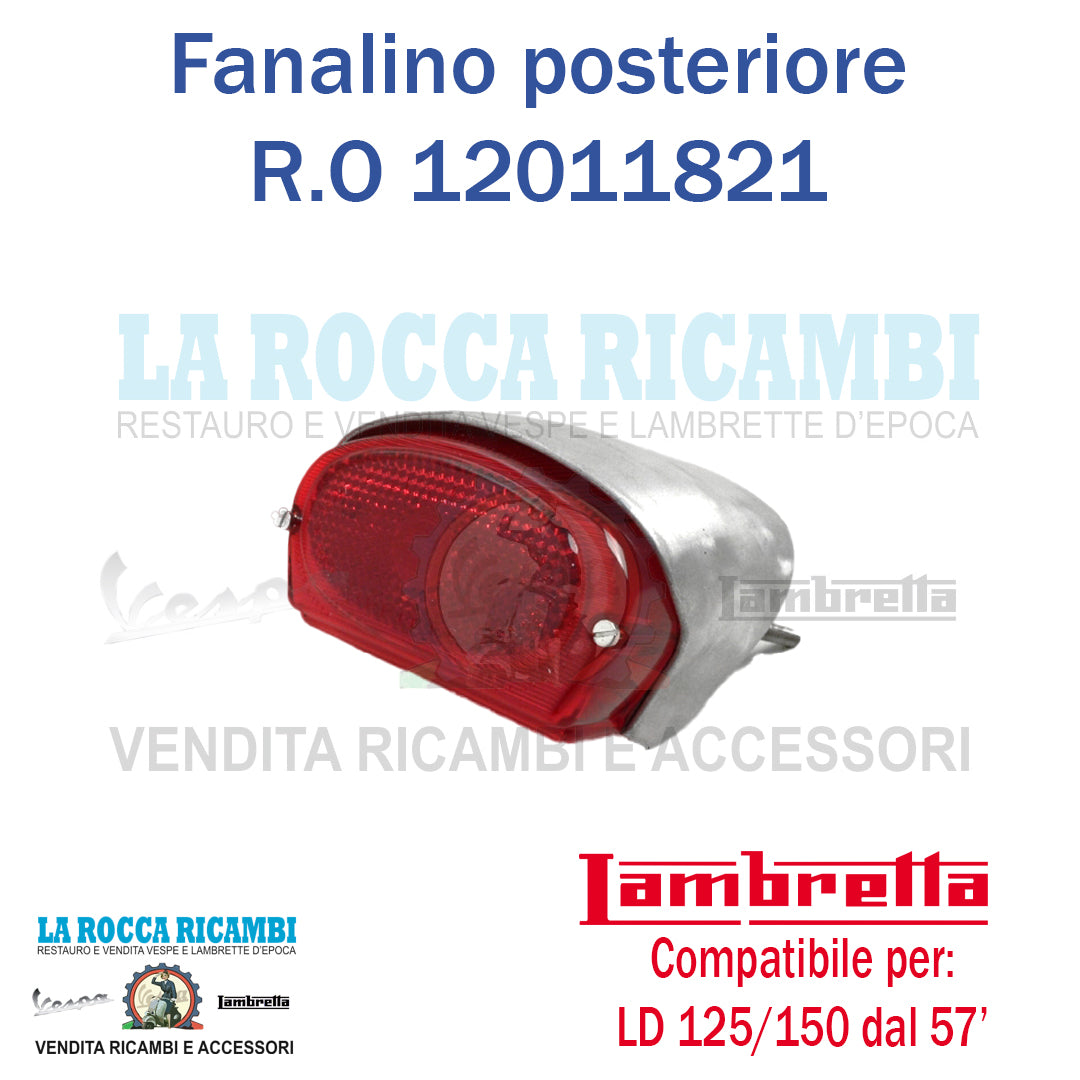 Fanalino Posteriore Lambretta LD 125/150 Dal 1957
