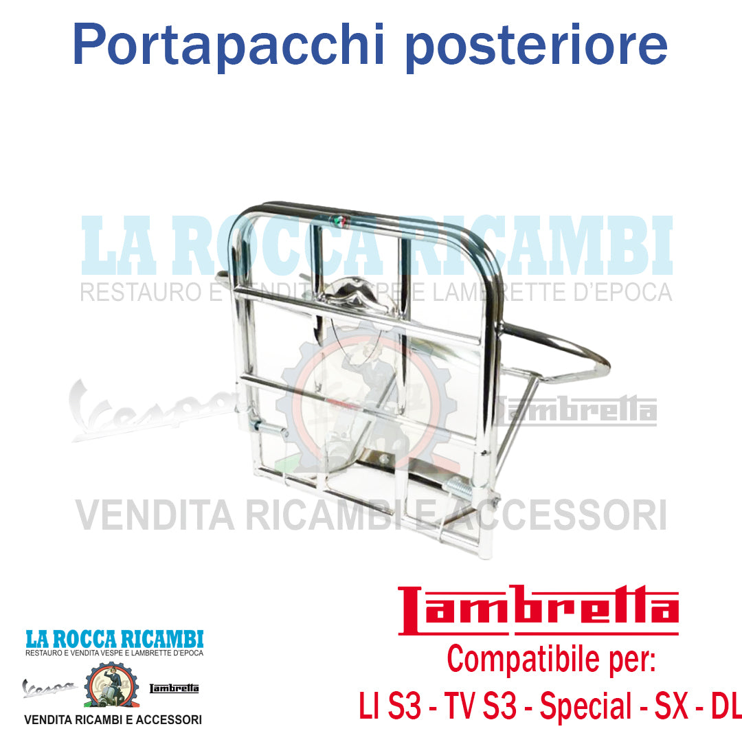 Portapacchi Posteriore Lambretta LI Serie 3 - TV Serie 3 - SX - SPECIAL - DL