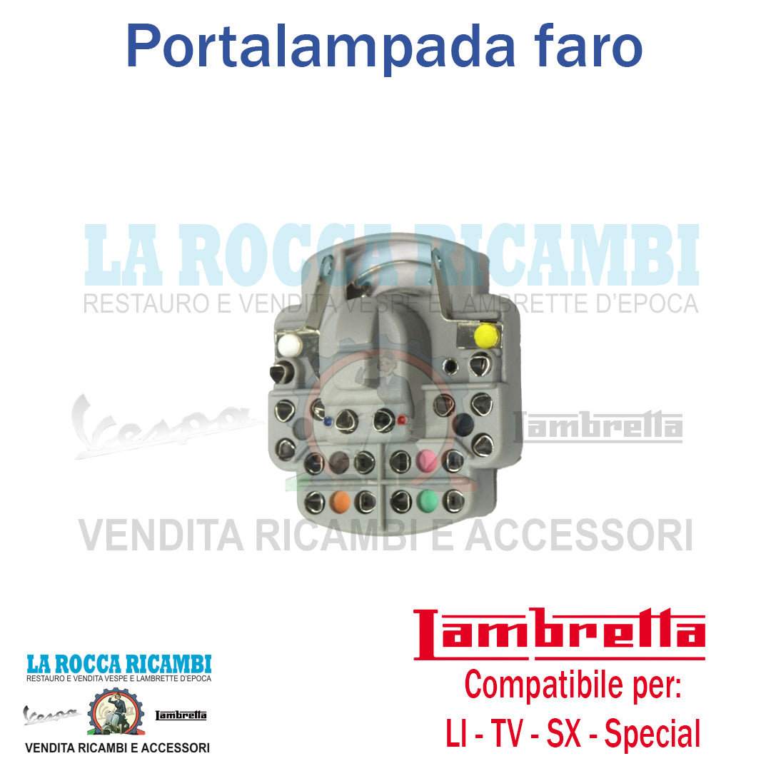 Portalampada Faro Anteriore Lambretta LI Serie 3