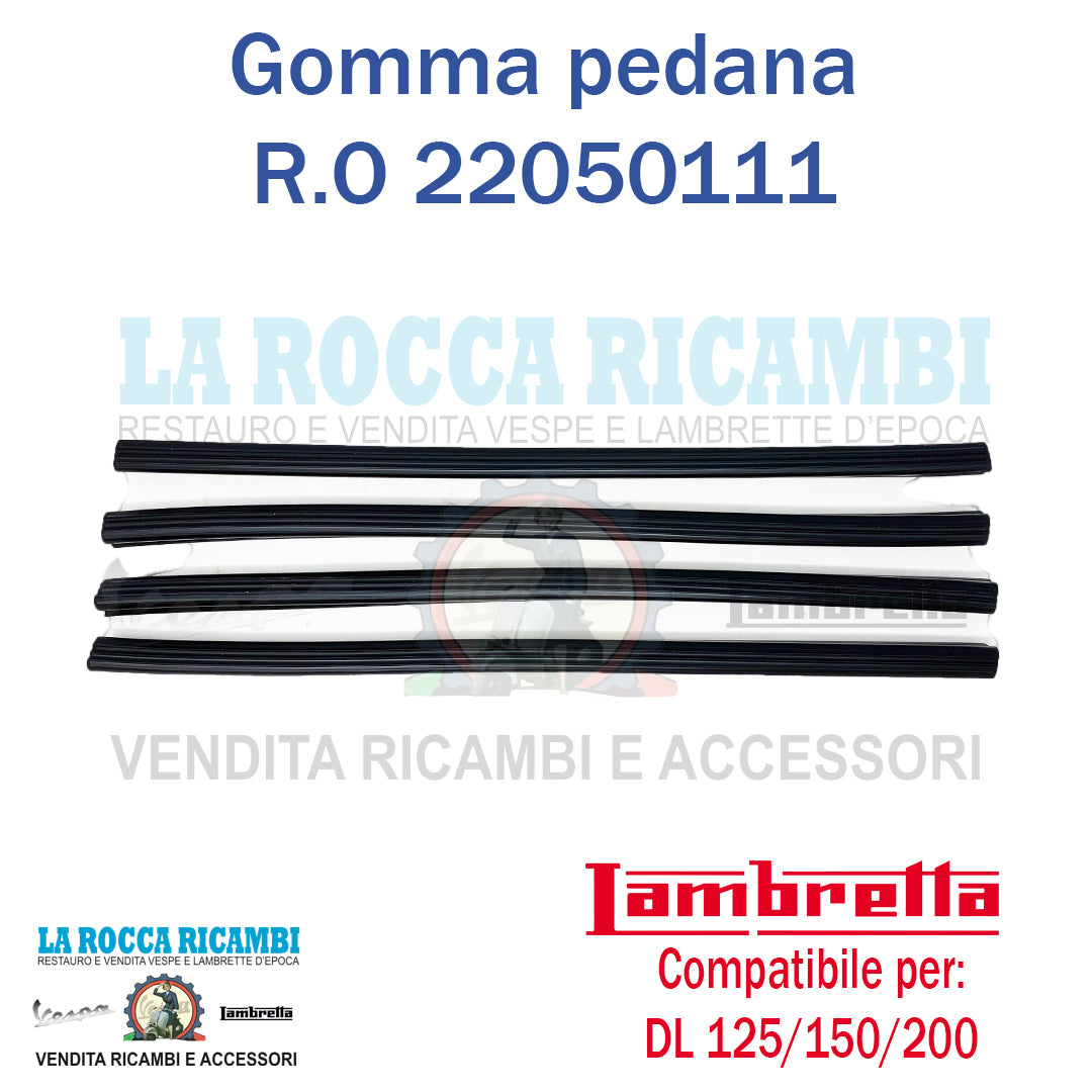 Gomma Listelli Pedana Lambretta DL 125/150/200