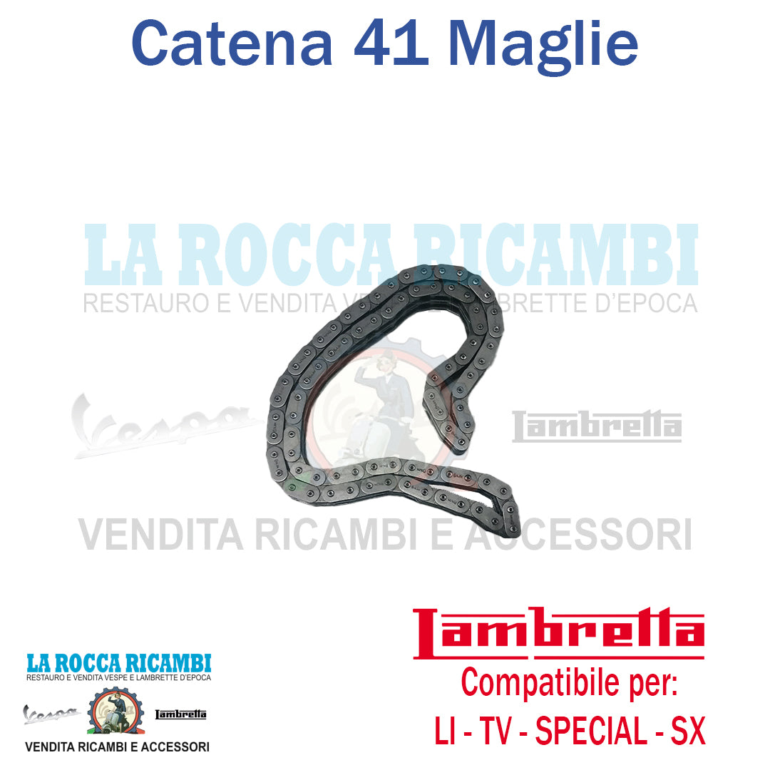 Catena Trasmissione Primaria Lambretta LI - TV - SX - DL - SPECIAL 41 - 82 Maglie