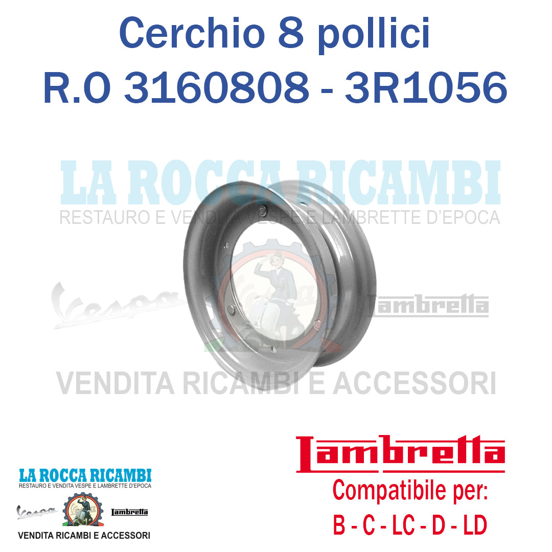 Cerchio Ruota Lambretta B - C - LC - D - LD