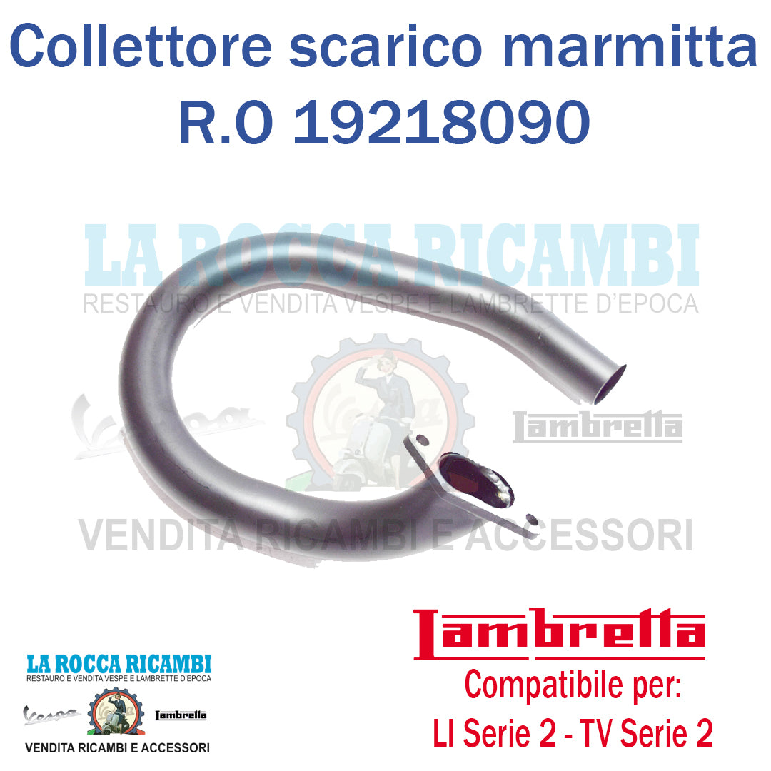 Collettore scarico marmitta Lambretta LI 125/150 Serie 2 - TV 175 Serie 2