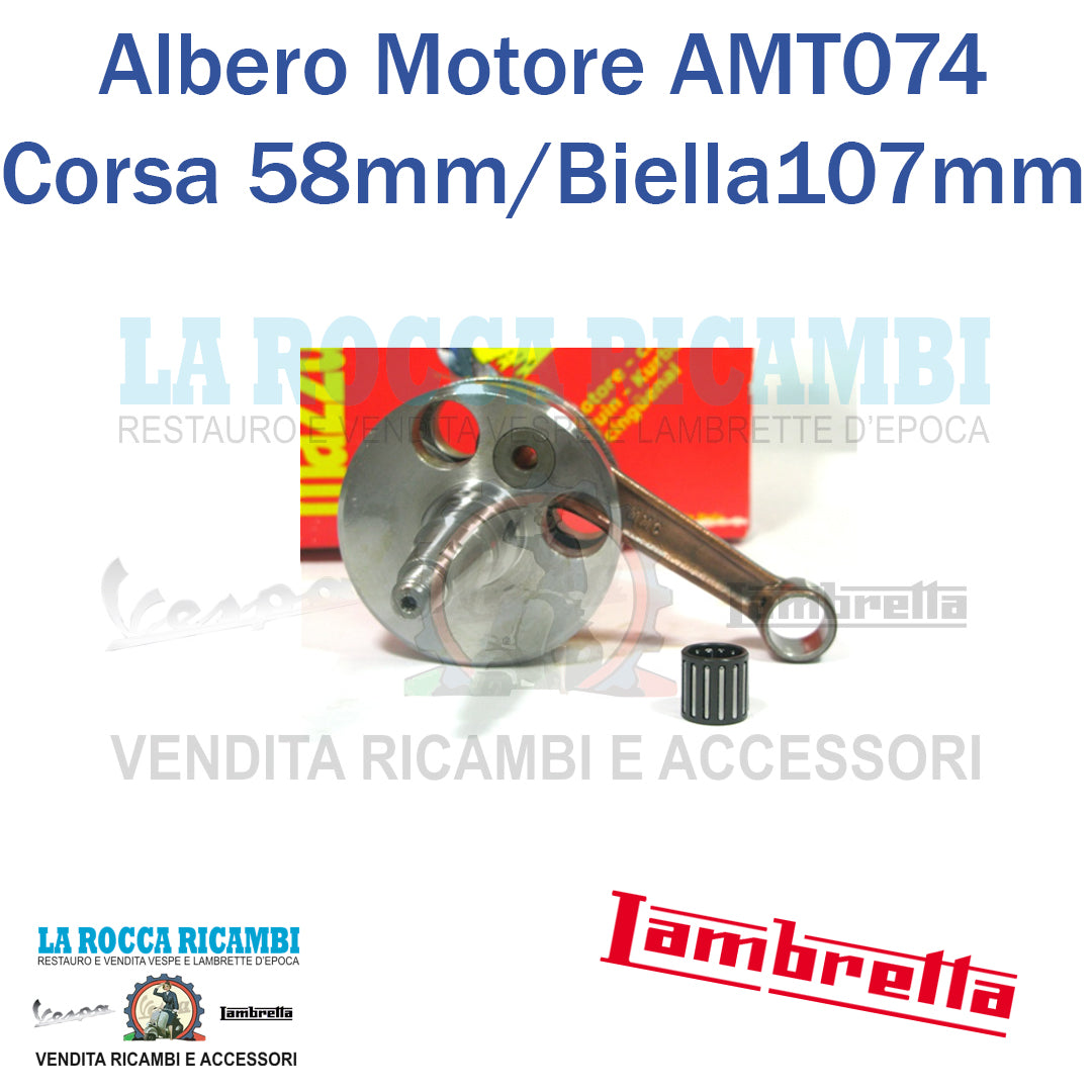 Albero Motore MAZZUCCHELLI Lambretta LI 125 / 150 Serie 2