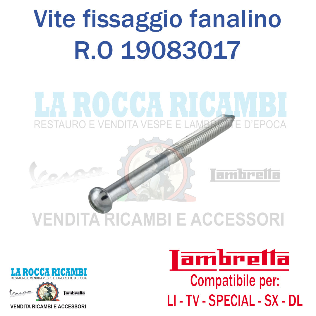 Vite 3,5 mm Fissaggio Fanalino Posteriore Lambretta LI - TV - SX - SPECIAL - DL