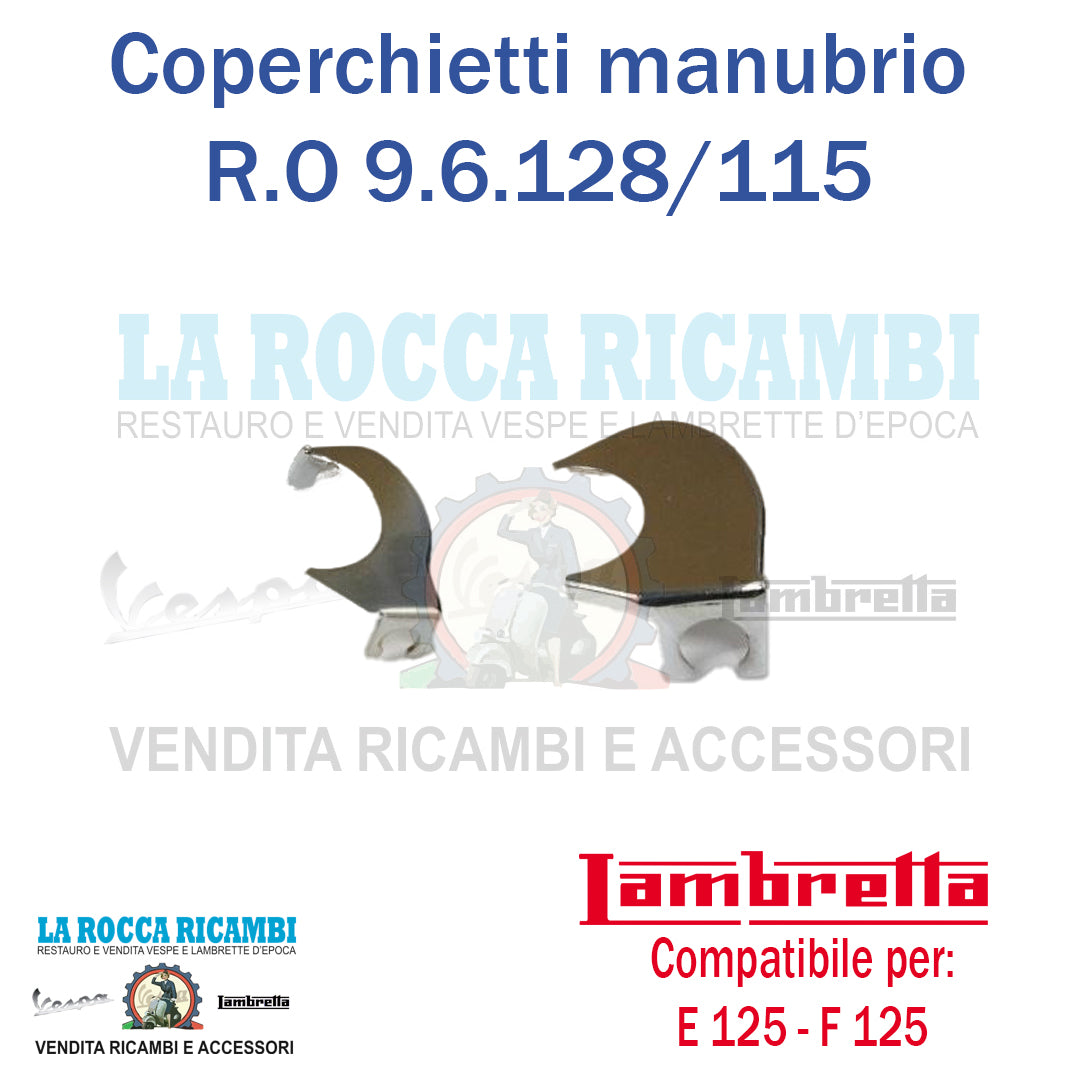 Coperchietti Manubrio Cambio e Gas Lambretta E - F