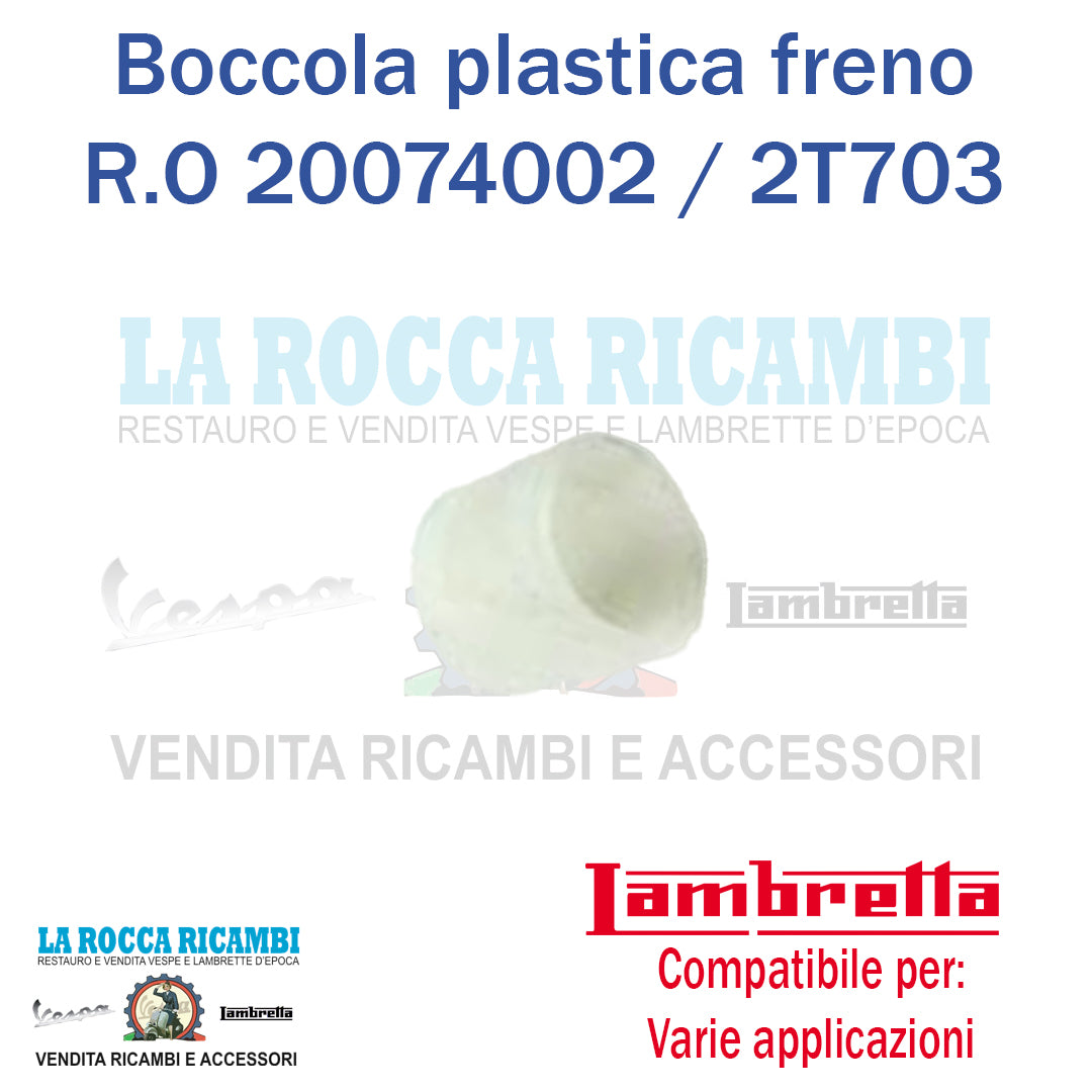 Boccola plastica per pedale freno Lambretta A - B - C - LC - D - LD - E - F - LI - TV - SX - SPECIAL - DL - J 50/100/125