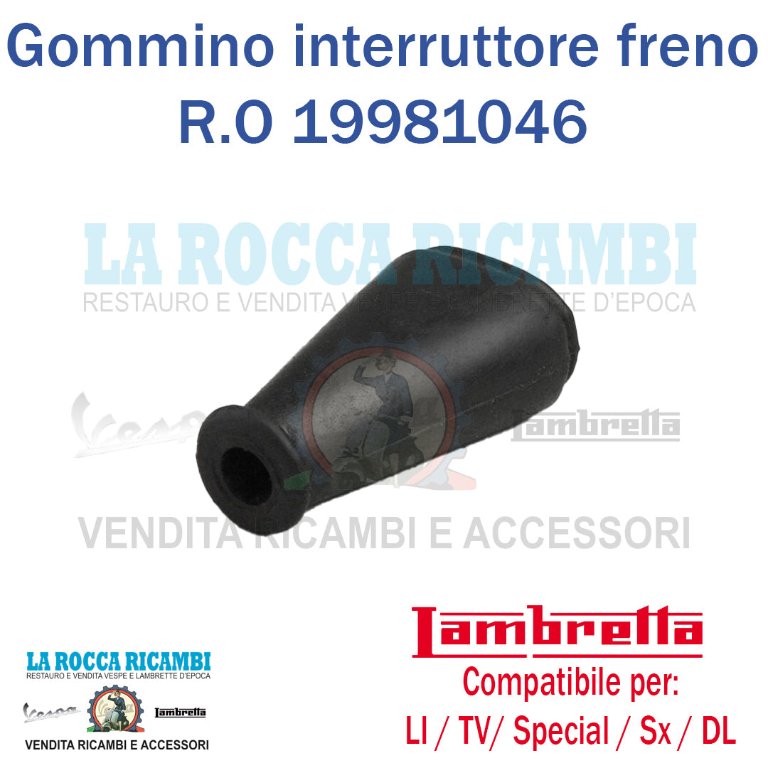 Gommino Protezione Interruttore Freno Lambretta LI / TV / Special / SX / DL - J 50