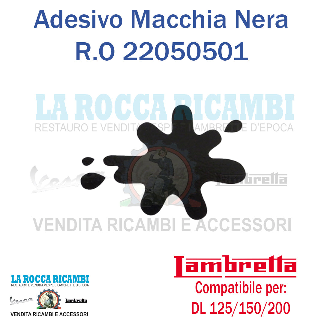 Adesivo Macchia Nera Lambretta DL 125/150/200