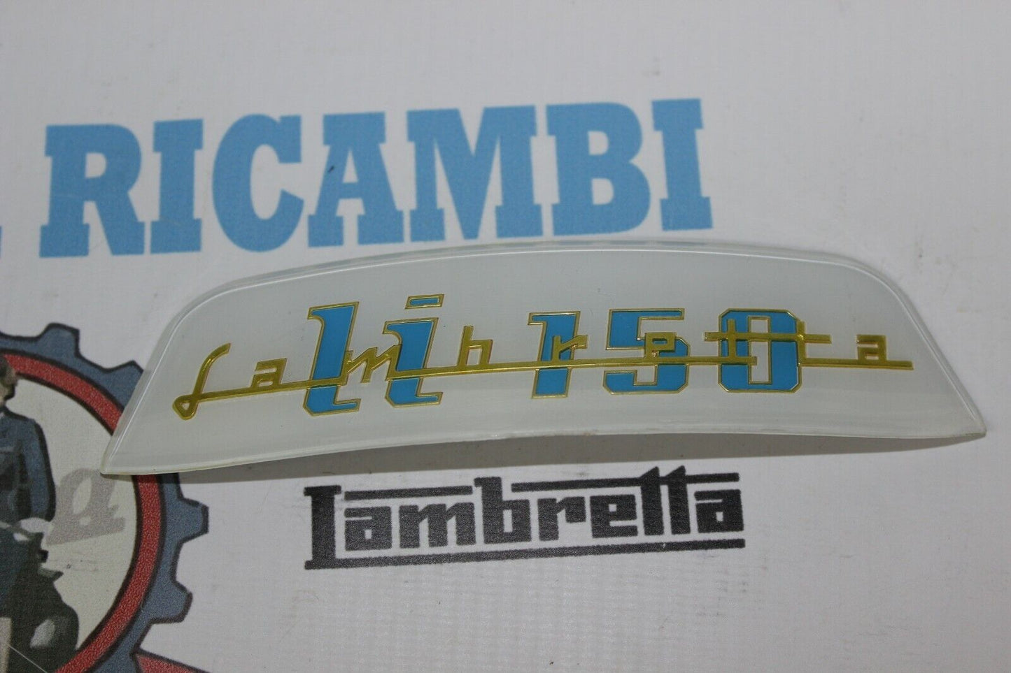 Scritta "LI 150" Sottosella Sfondo Bianco Lambretta LI 150