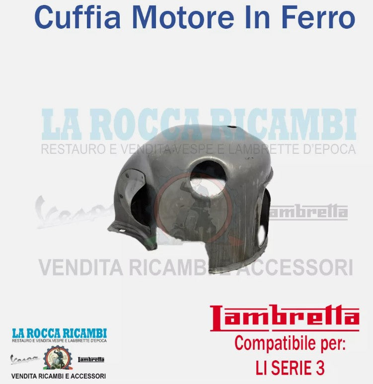 Cuffia Motore Lambretta LI 125 / 150 - TV 175 Serie 3 - SX 150 / 200 - SPECIAL 125 / 150