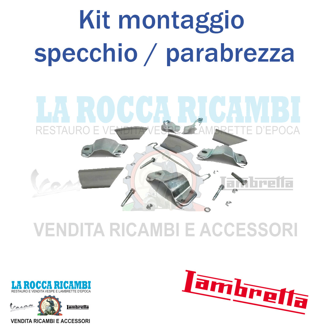 Kit Fissaggio Specchio o Parabrezza Lambretta LI Serie 3 - TV - Special - SX