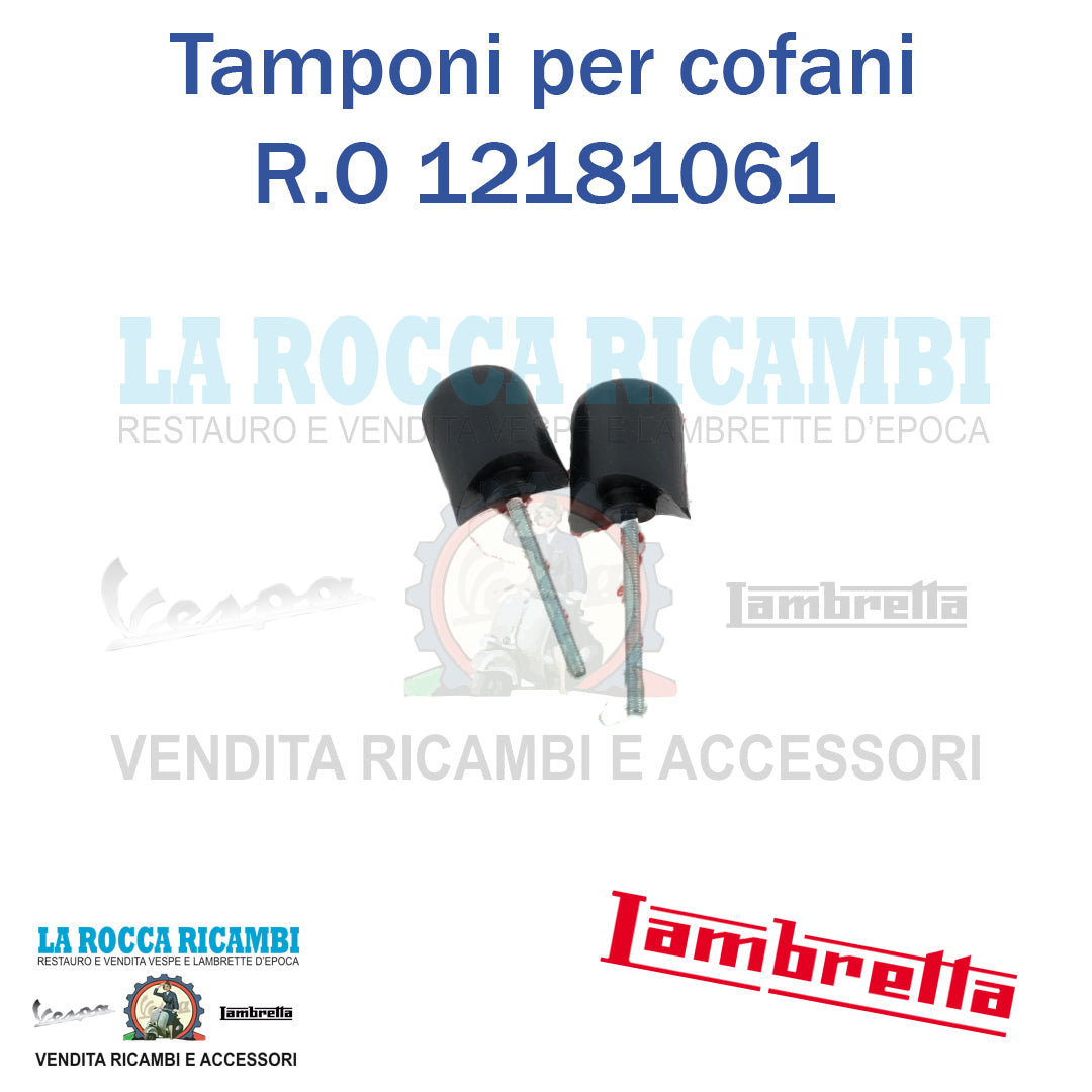 Tamponi per cofani / scocche Lambretta LD 125 / 150 R.O 12181061
