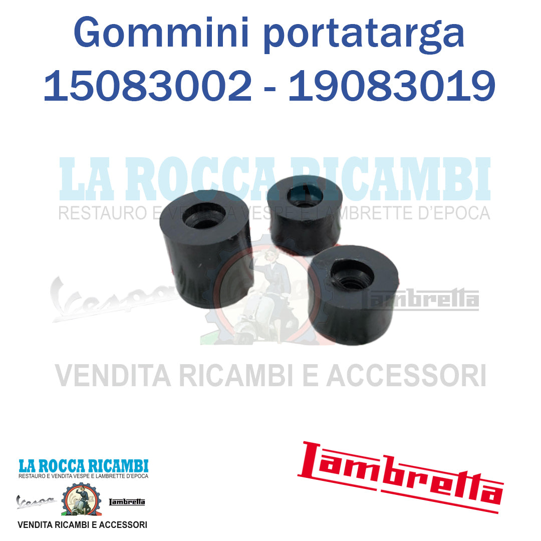 Kit Gommini Distanziali Portatarga Lambretta LI 125/150 - TV 175 Serie 1/2