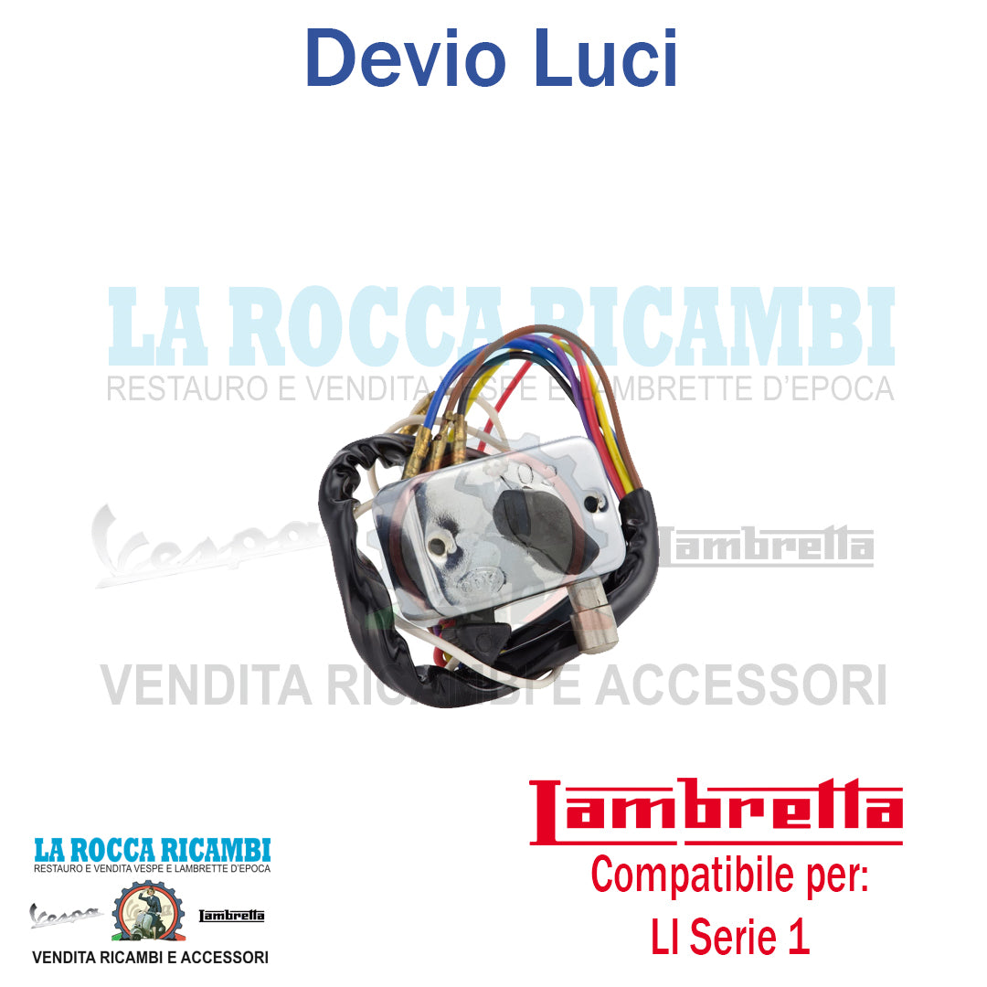 Interruttore Devio Luci Lambretta LI - TV Serie 1 - 2