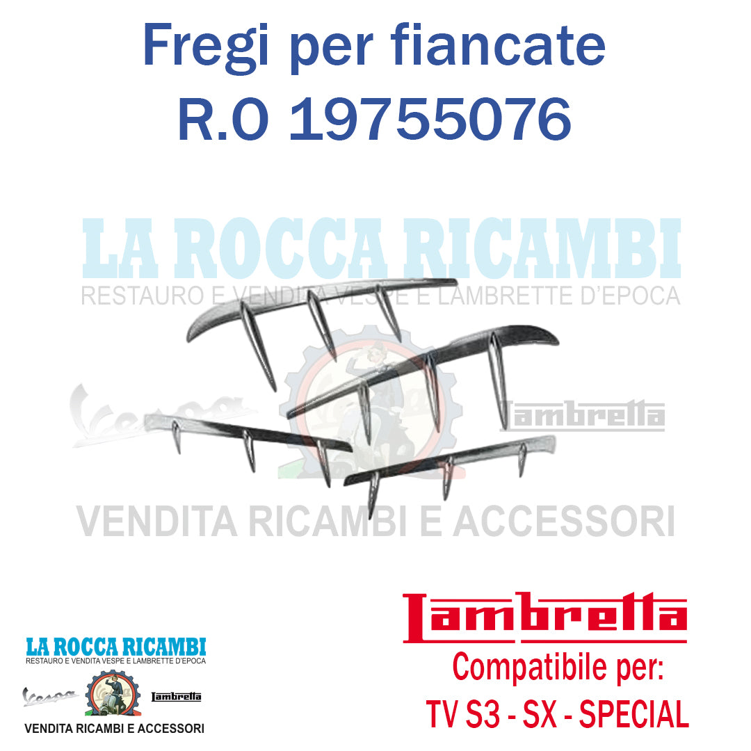 Ali Fregi Cofani Lambretta SPECIAL - SX - TV Serie 3