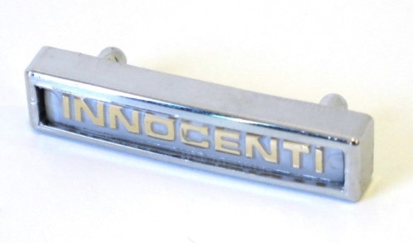 Targhetta "INNOCENTI" per scudo Lambretta J 50/100/125 - R.O 20034011