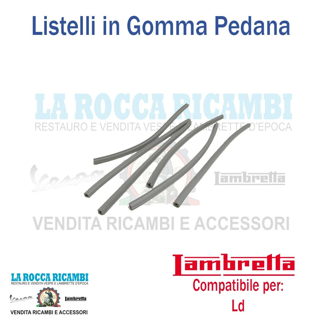 Kit Gomma Listelli Pedana Lambretta LD