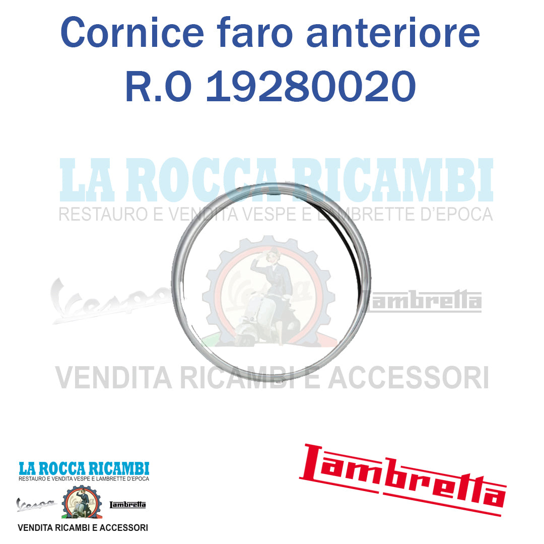 Ghiera Faro Anteriore Lambretta LI Serie 2 - R.O 19280020