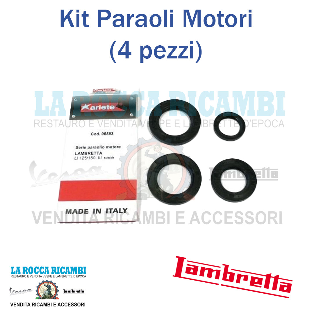 Kit Paraoli Motore Lambretta LI Serie 3 / TV / SPECIAL / DL (4 Pezzi)