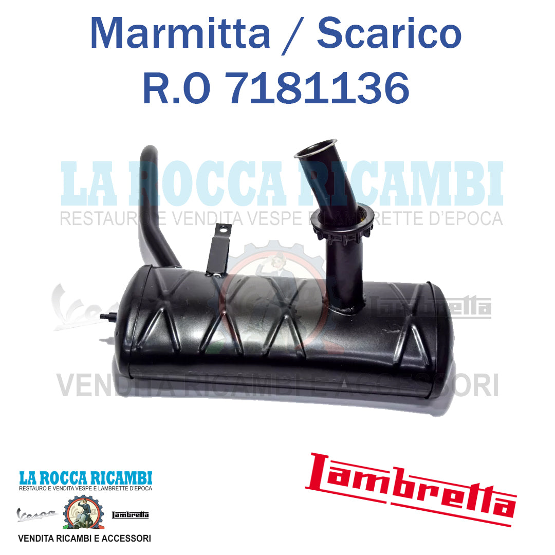 Marmitta Scarico Lambretta D - LD 125/150 - R.O 7181136