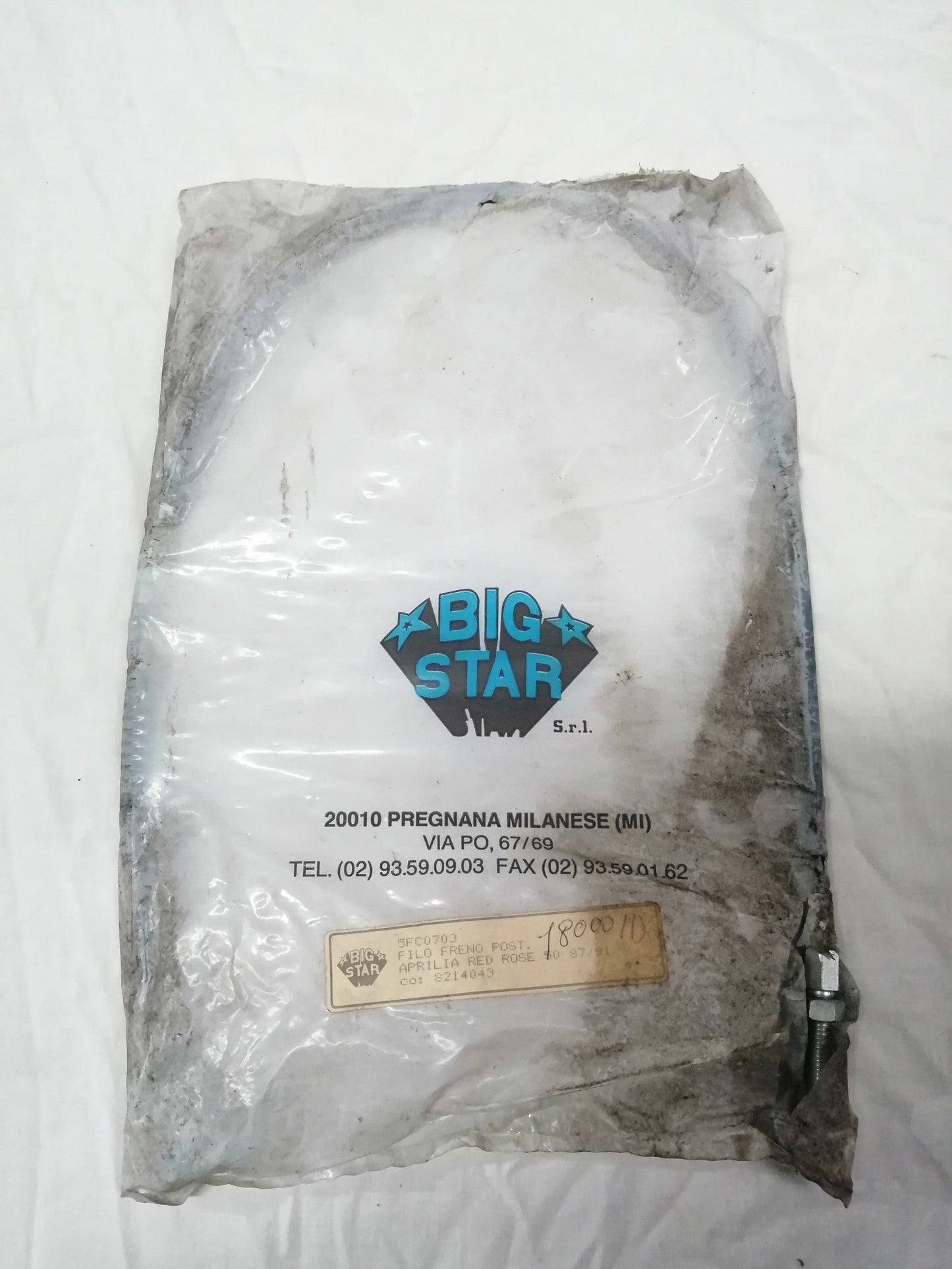 Cavo Trasmissione Freno Posteriore APRILIA RED ROSE R.O. 8214043