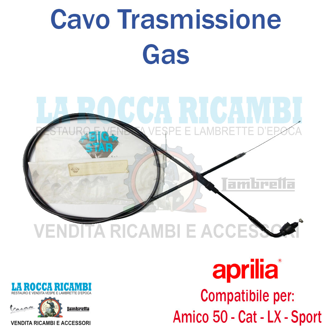 Cavo Trasmissione Gas APRILIA AMICO 50 - CAT - LX - SPORT R.O. 8214061
