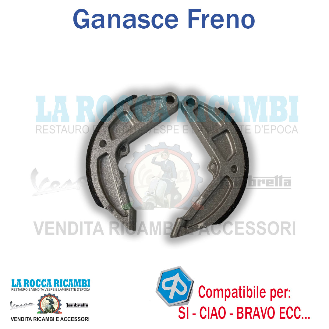Ganasce Freno Posteriore PIAGGIO CIAO - BRAVO - SI - BOXER - BOSS - GRILLO - CICLOMOTORI