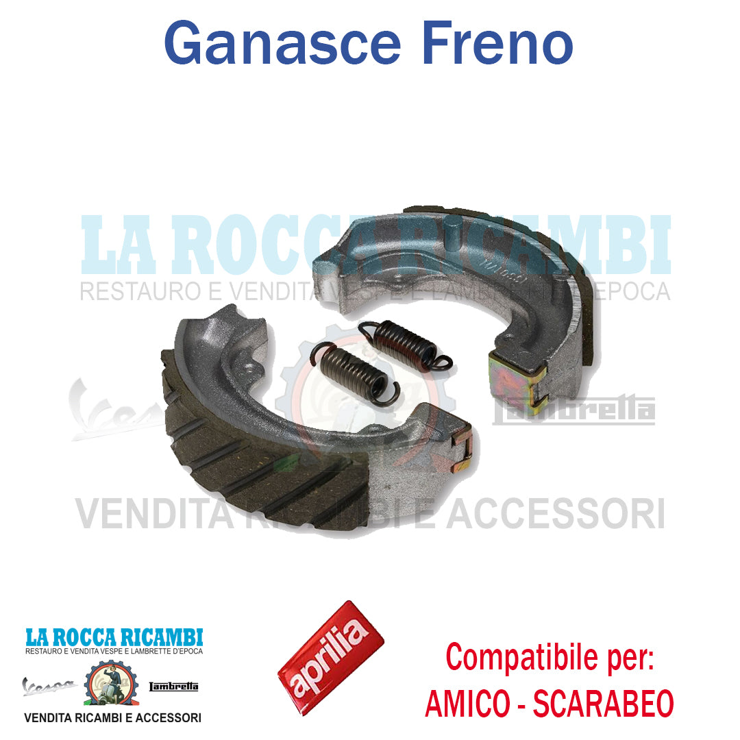 Ganasce Freno Posteriore APRILIA AMICO - SCARABEO - CAGIVA CITY - HONDA SH 50 - KYMCO DINK 50 - PEUGEOT METROPOLIS