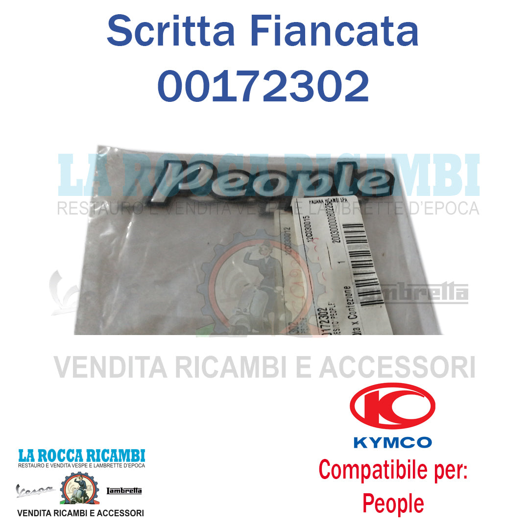 Scritta "PEOPLE" Per Fiancata KYMCO PEOPLE DAL 1999 AL 2005