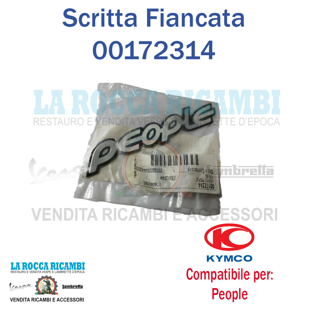 Scritta "PEOPLE" Per Fiancata KYMCO PEOPLE DAL 2006 AL 2007