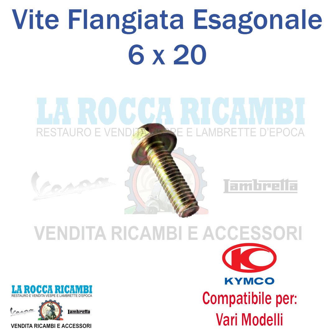 Vite Flangiata 6 X 20 Esag. KYMCO 00163035