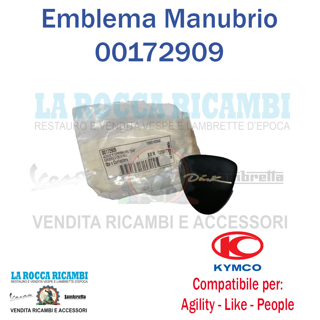 Adesivo Emblema Coprimanubrio "DINK" KYMCO DINK