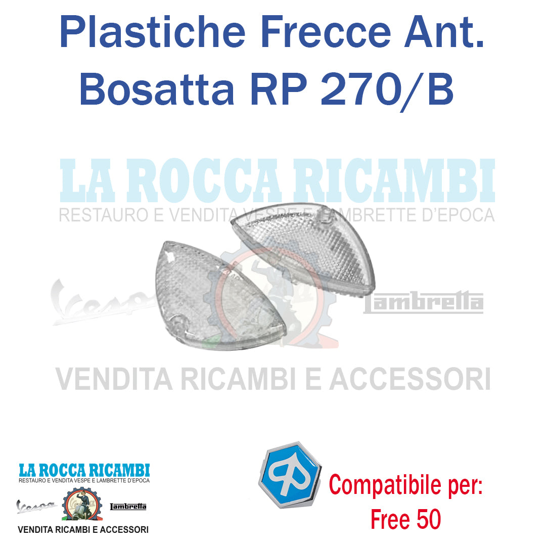 Plastiche Frecce Anteriori Bianche PIAGGIO FREE DAL 1992 AL 1997