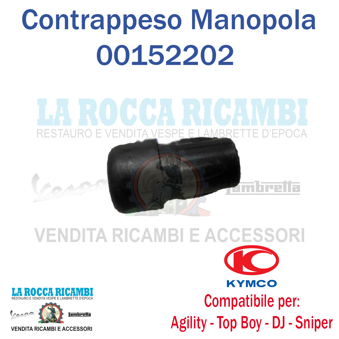 Contrappeso Manopola KYMCO CX SUPER - KB/K - MOVIE XL - PEOPLE - SNIPER - TOP BOY - YUP - ZX