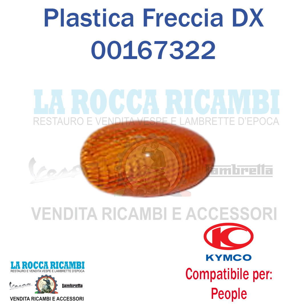 Plastica Freccia Posteriore DX Arancione KYMCO PEOPLE 50/125/150