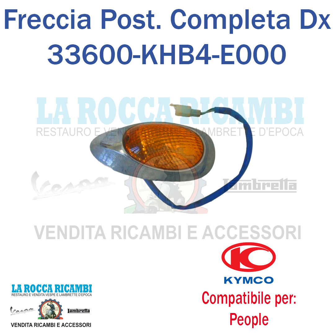 Freccia Posteriore Completa DX Arancione KYMCO PEOPLE 50