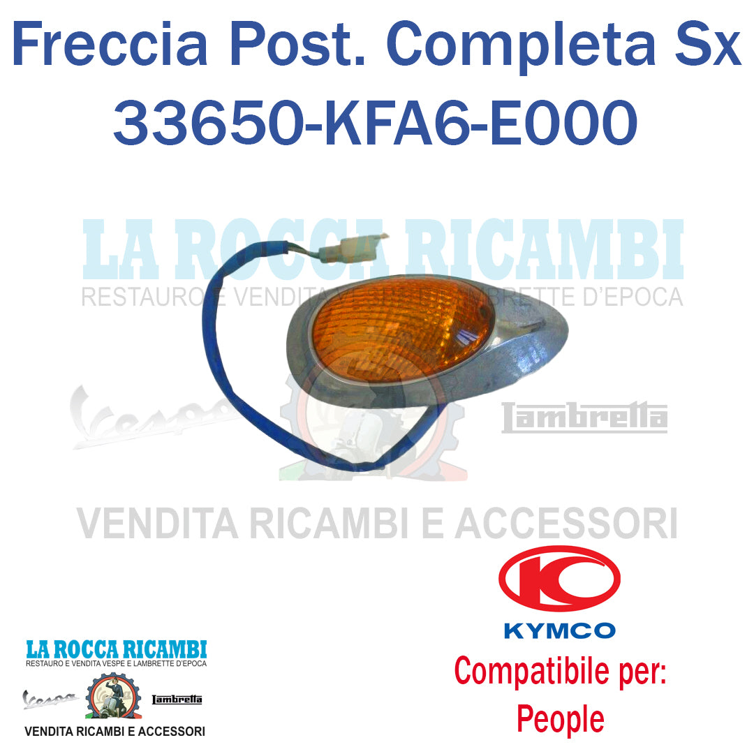 Freccia Posteriore Completa SX Arancione KYMCO PEOPLE 50