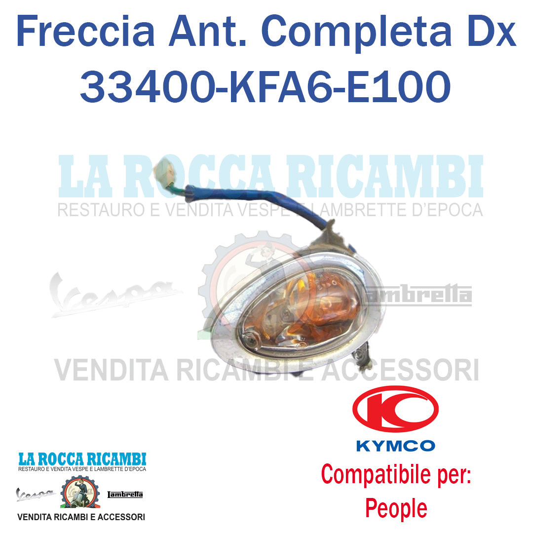 Freccia Anteriore Completa DX Trasparente KYMCO PEOPLE 50/125/150