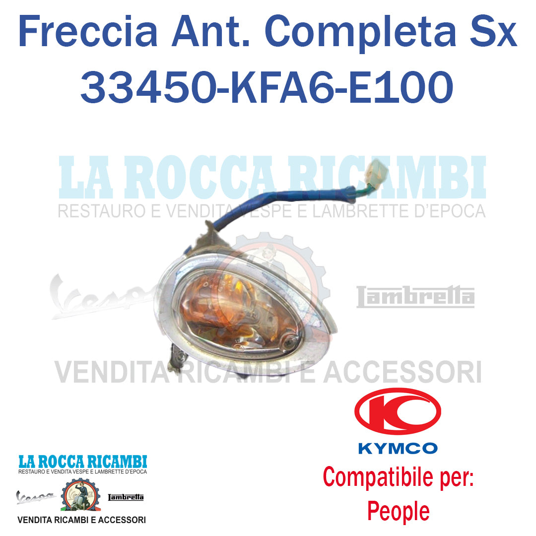Freccia Anteriore Completa SX Trasparente KYMCO PEOPLE 50/125/150