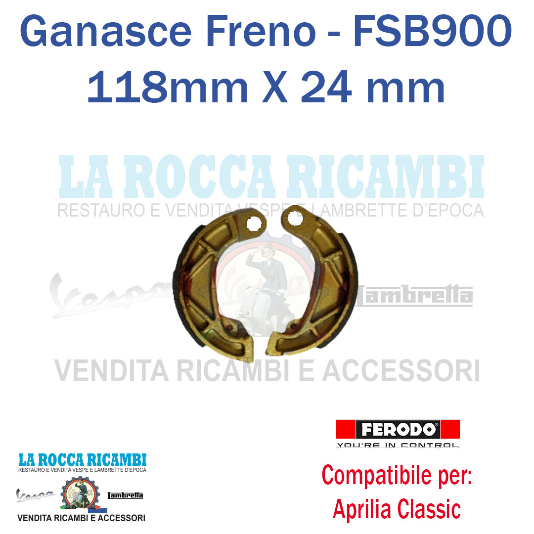 Ganasce Freno Posteriori APRILIA CLASSIC 118 X 24 DAL 1993> FSB900