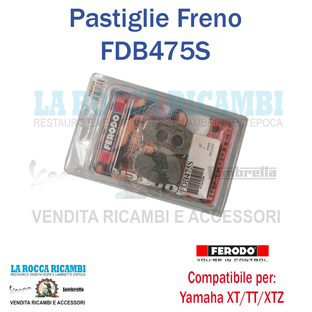 Pastiglie Freno YAMAHA TT - XT - XTZ DAL 1995 AL 2003