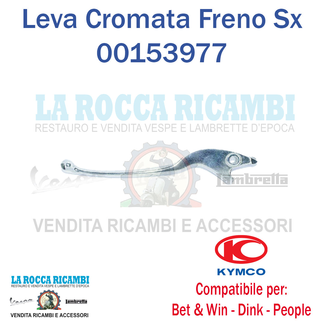 Leva Freno Cromata SX KYMCO BET & WIN - DINK - G.DINK - PEOPLE