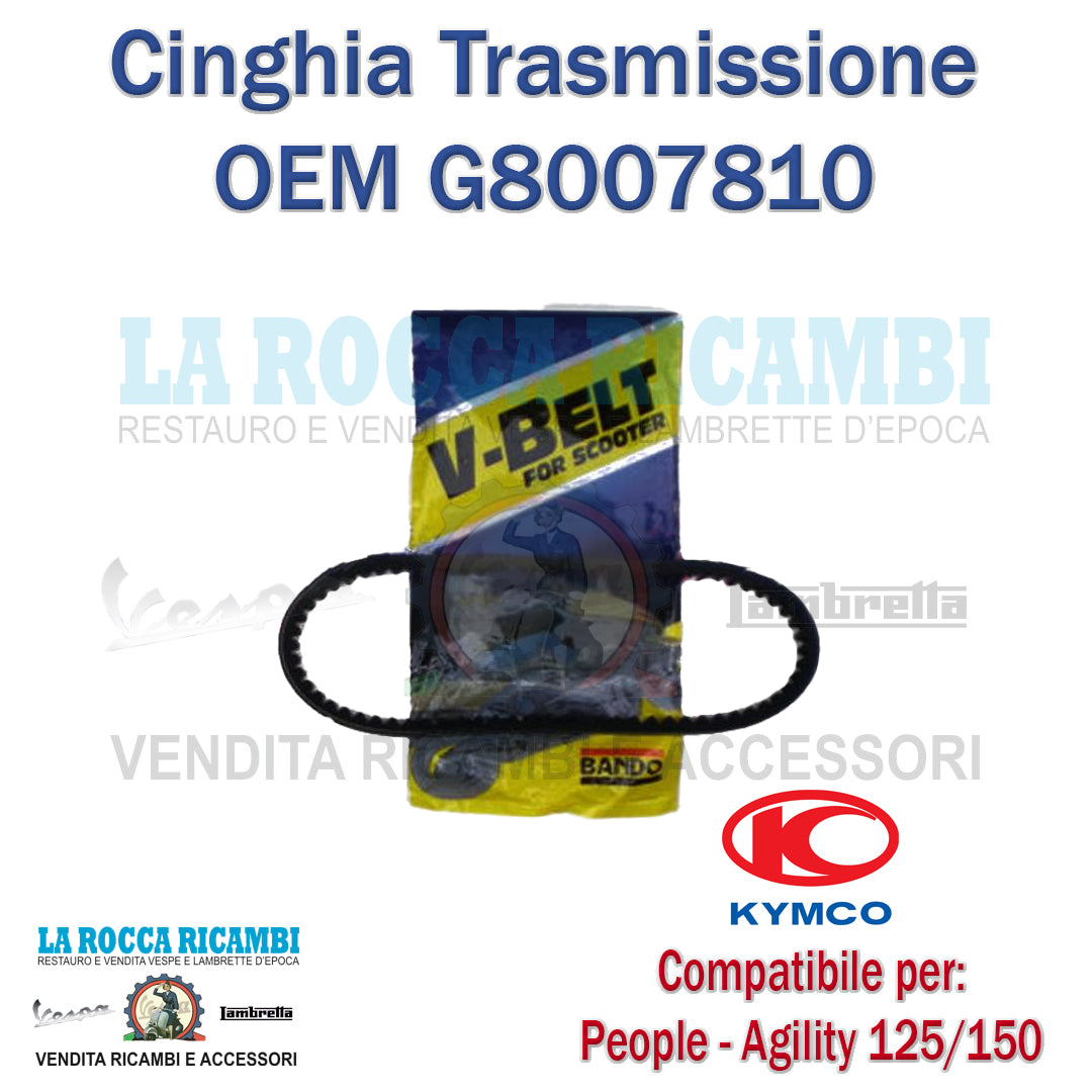 CINGHIA TRASMISSIONE BELT KYMCO PEOPLE- AGILITY 125 150 BANDO DAL 1999 AL 2004