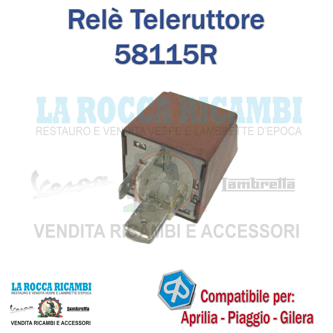RELÈ TELERUTTORE AVVIAMENTO 12V / 80A APRILIA - PIAGGIO - GILERA