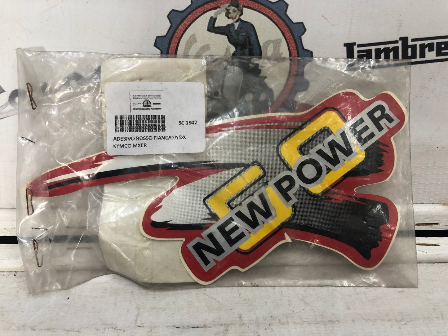 ADESIVO ROSSO FIANCATA DX KYMCO MXER