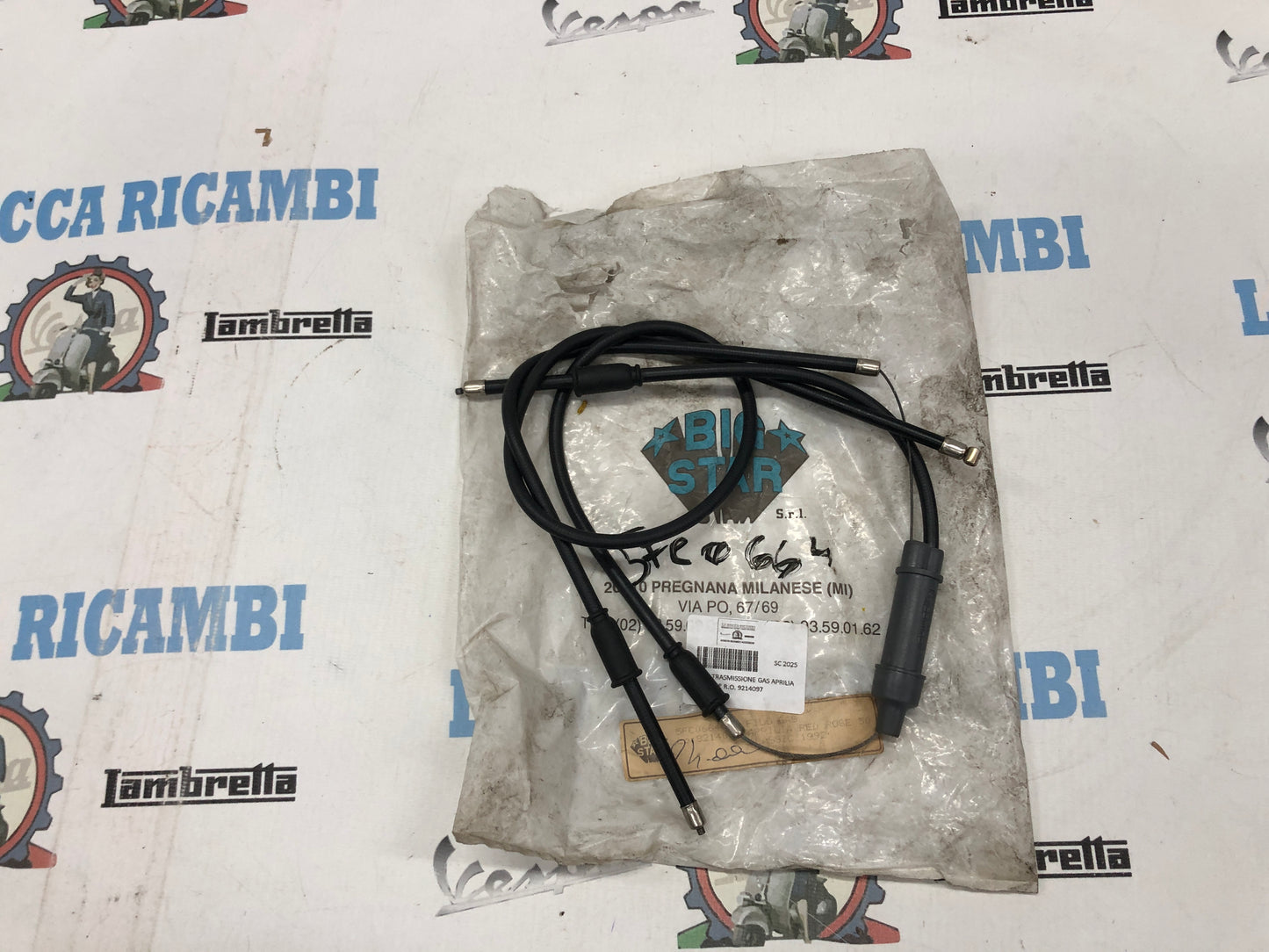 CAVO TRASMISSIONE GAS APRILIA RED ROSE R.O. 9214097